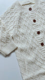 Knitted White Romper Onesie 2 pc