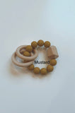 Silicone Ring Teether With Natural Wood