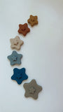 Silicone Star Stacking Tower Blue - Brown