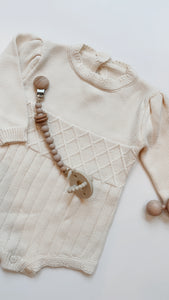 Knitted Baby Girl Romper