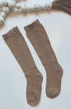 High Knee Spring Socks with Hollow Detail