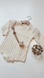 Knitted Baby Girl Romper