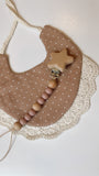 Wooden Star Pacifier Clip