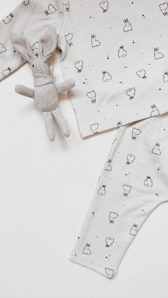 Bunny Cotton 2 pc Pajama Set