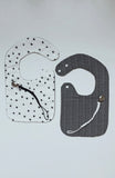 Black and White Double-Sided Reversible Bib