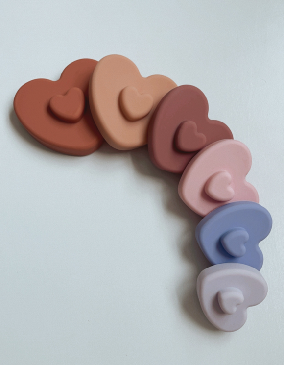 Heart Shaped Silicone Stacking Tower