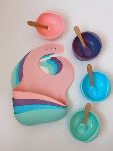 Silicone 3 pc Baby Feeding Set