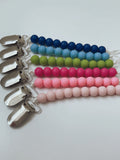 Silicone Pacifier Clip Solid Color